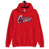Red "Tagged" Hoodie - Paypay Mobbties