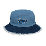 Distressed Denim Bucket Hat - Paypay Mobbties